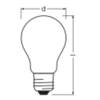 Ledvance LED Classic A60 Matt E27 Dimmbar 3.8W 2700K 806 Lumen Warmweiß Energieklasse A