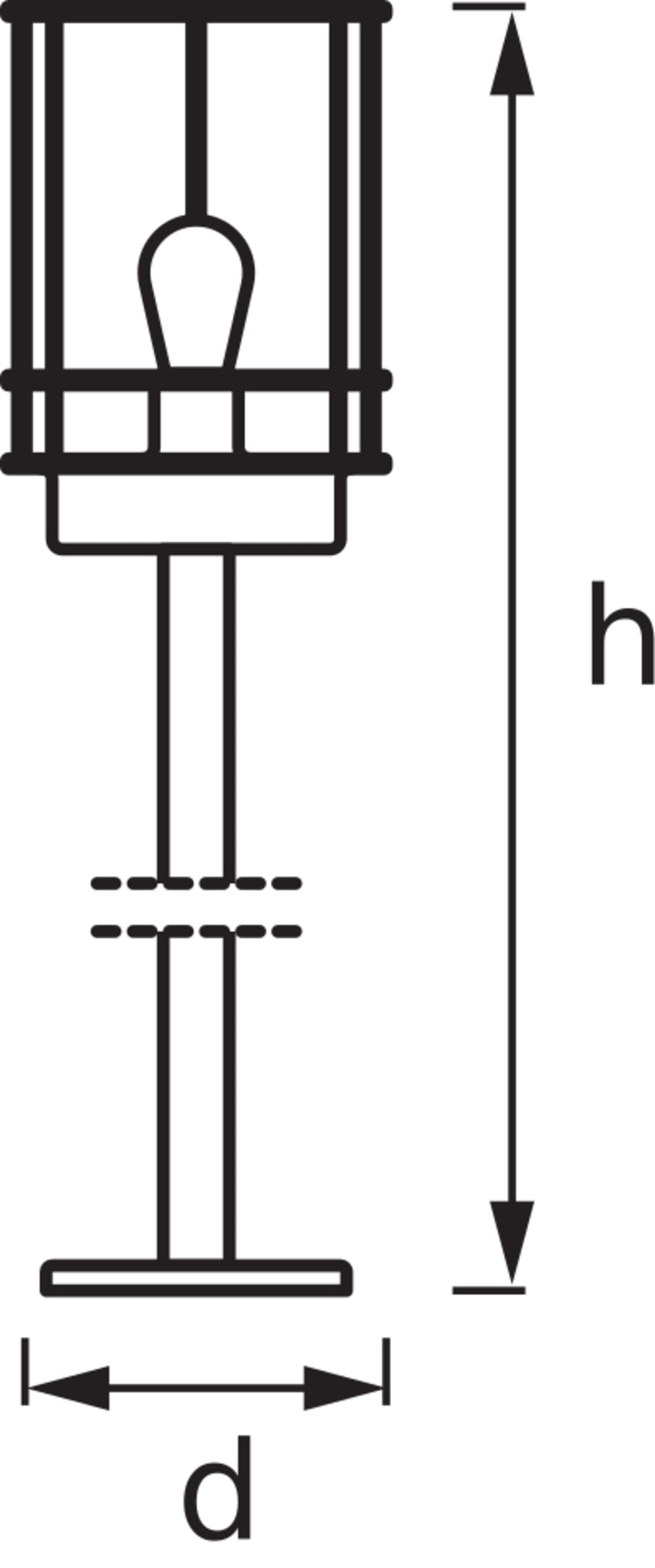 Ledvance ENDURA Classic Post 80cm E27 Outdoor Stainless Steel LED Pathway Light IP44