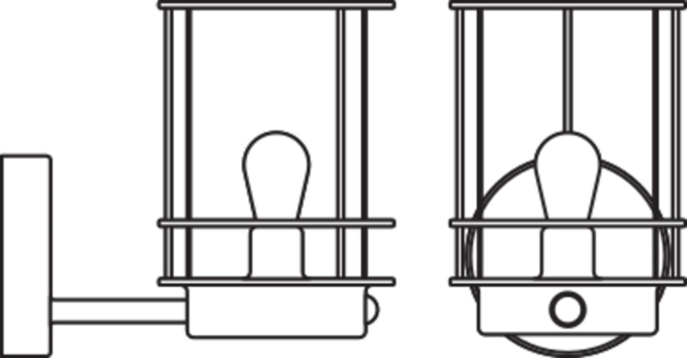 Ledvance ENDURA Classic Post Sensor Up E27 Außenwandleuchte aus Edelstahl IP44 mit Bewegungs- und Lichtsensor