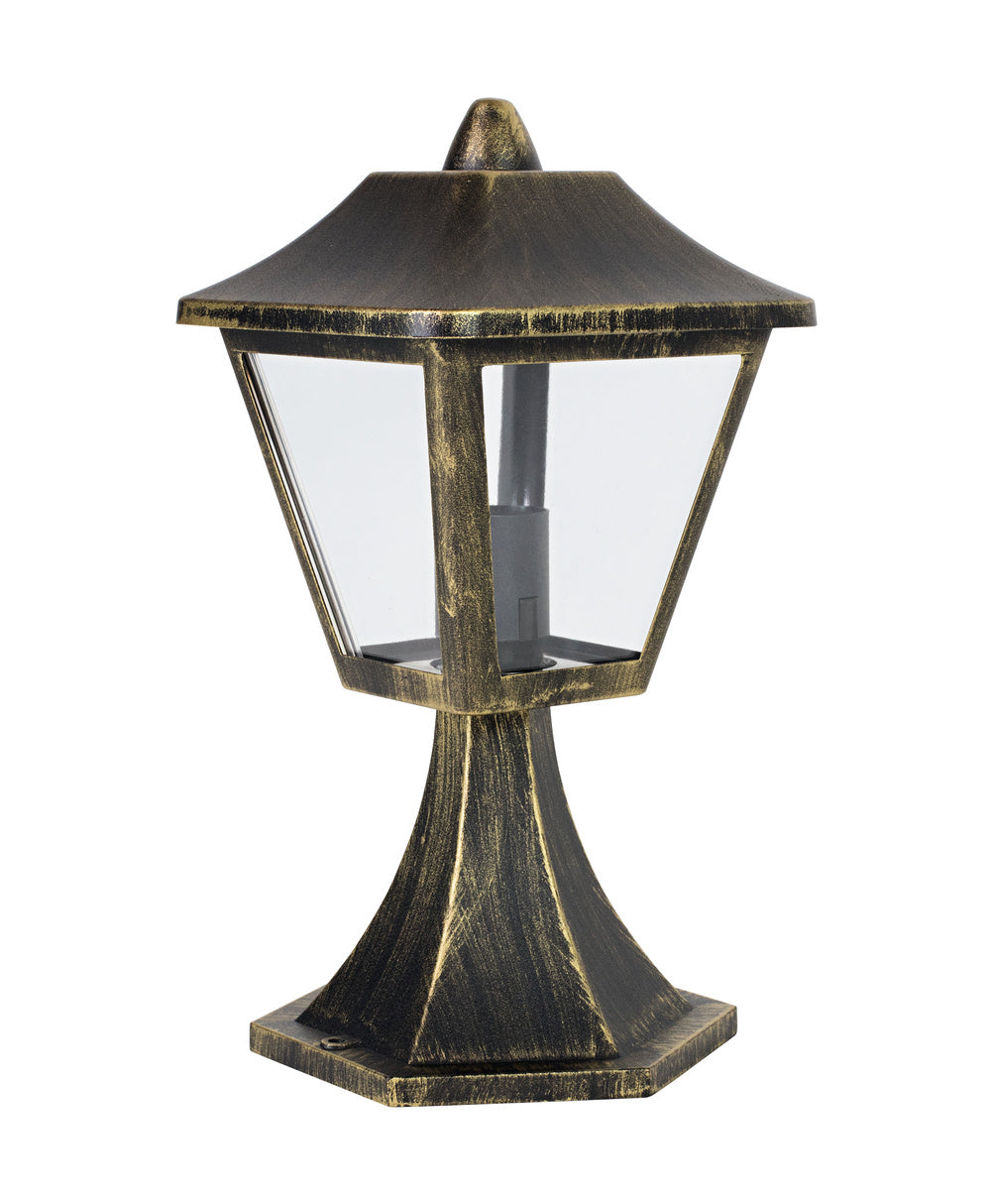 Ledvance ENDURA Classic Tradition 33cm Outdoor Lantern E27 Black/Gold IP44 Die-Cast Aluminum