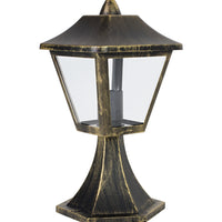 Ledvance ENDURA Classic Tradition 33cm Außenlaterne E27 Schwarz/Gold IP44 Druckguss-Aluminium