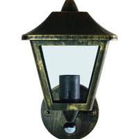 Ledvance ENDURA Classic Tradition Up Sensor Wall Light E27 Gold Black Outdoor IP44 Die-cast Aluminum