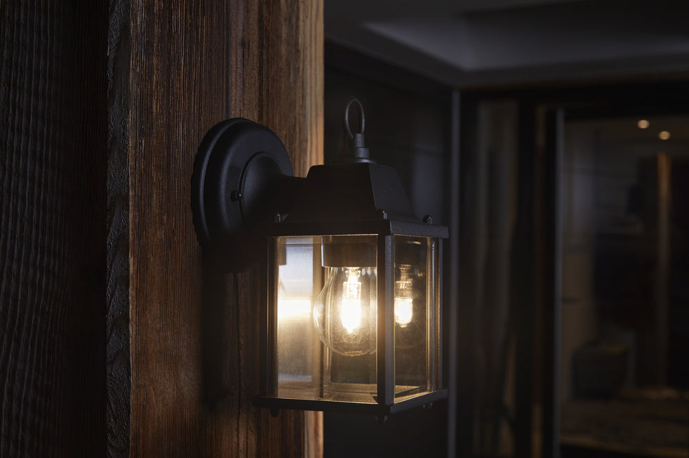 Ledvance ENDURA Classic Lantern Square S E27 Außenwandleuchte Schwarz IP43 Aluminium Druckguss