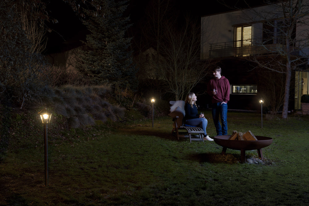 Ledvance ENDURA Classic Tradition 33cm Outdoor Lantern E27 Black/Gold IP44 Die-Cast Aluminum