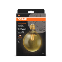 Ledvance Vintage 1906 LED Globe E27 2.5W 2400K Gold Glas 220 Lumen IP20 nicht dimmbar