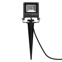 Ledvance ENDURA Garden Flood Spike LED Outdoor Light 10W 3000K 800 lumens IP65 Dark Gray