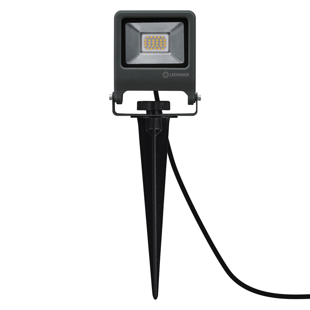 Ledvance ENDURA Garden Flood Spike LED Outdoor Light 20W 3000K 1700 lumens IP65 Dark Gray