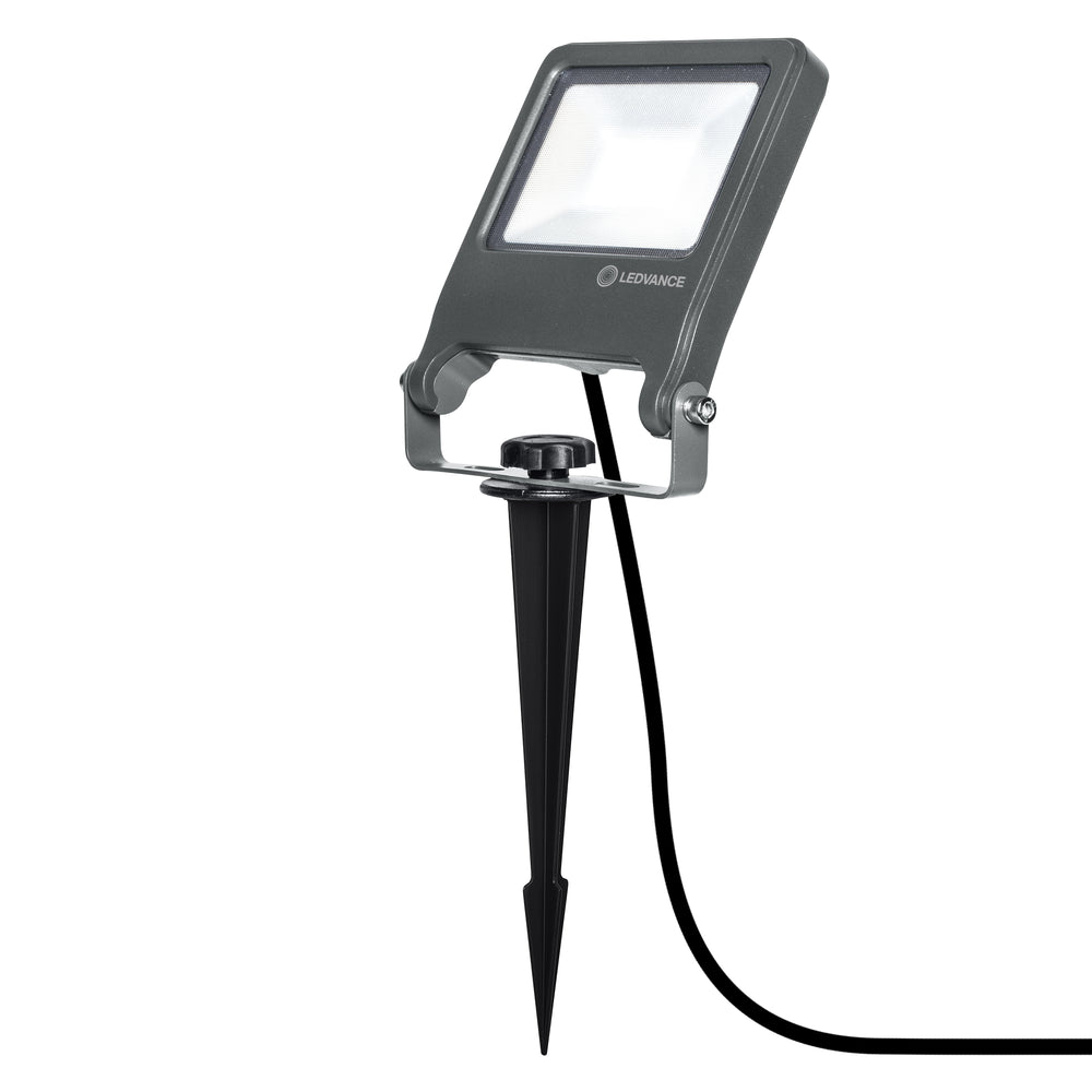 Ledvance ENDURA Garden Flood Spike LED Outdoor Light 20W 3000K 1700 lumens IP65 Dark Gray