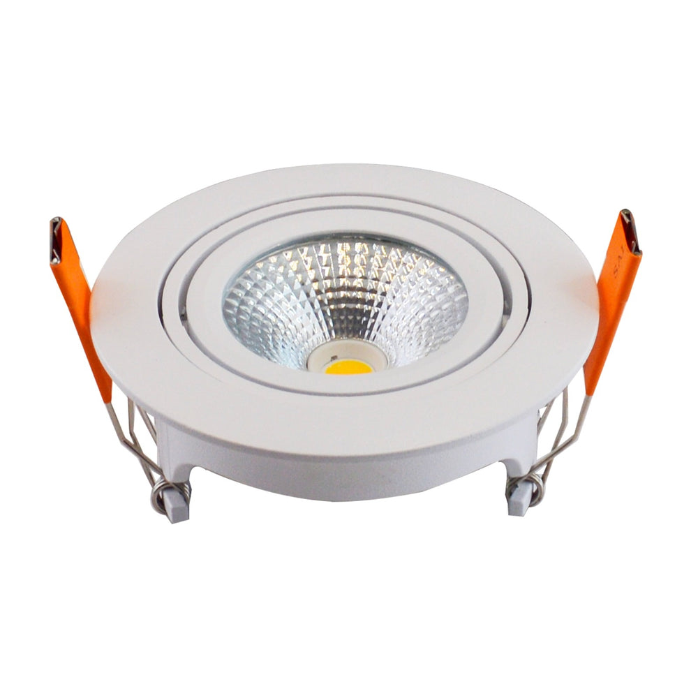 LCB LED-Einbaustrahler 95mm IP65 weiß 5W 420 Lumen 2700K warmweiß