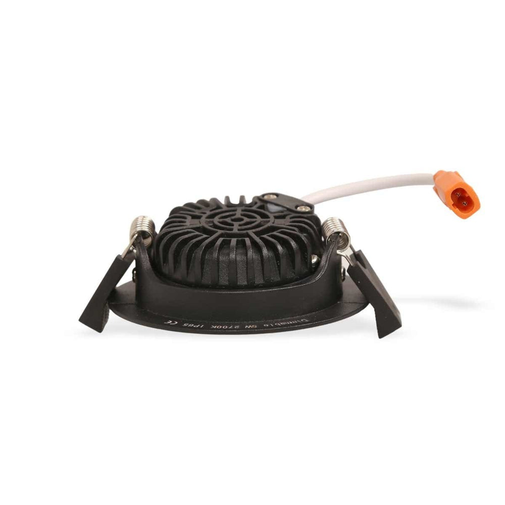 LED Einbauspot 85mm schwarz IP65 5W 420 Lumen 6000K dimmbar