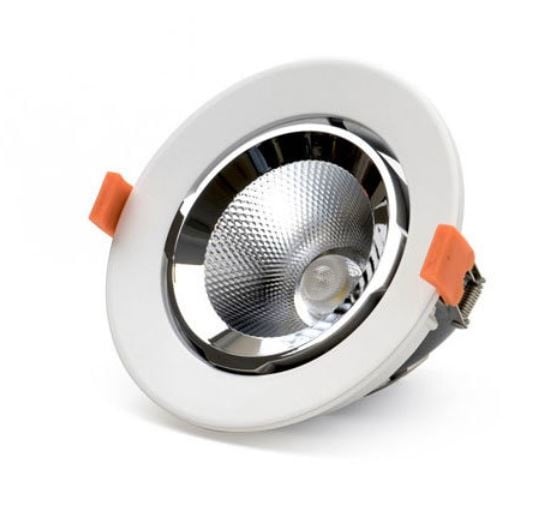 LCB LED Downlight Banaanspot 10W 3000K 4000K Philips Chip IP20 CRI 80 CE RoHS Einbau Shopbeleuchtung