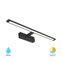 Braytron LED mirror lamp 12W Black 600mm 3-in-1 CCT 220-240V IP44 900 lumens Aluminium