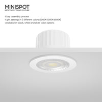 Braytron LED spotlight 3W 3000K 210 lumens IP54 >80CRI 38° beam non-dimmable 220-240V warm white