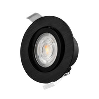 Braytron LED Spotlight 7W Black Round 3-in-1 CCT Dimmable 220-240V 630 lumens IP20 38° Indoor Lighting