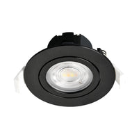Braytron LED Spotlight 7W Black Round 3-in-1 CCT Dimmable 220-240V 630 lumens IP20 38° Indoor Lighting