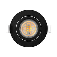 Braytron LED Spotlight 7W Black Round 3-in-1 CCT Dimmable 220-240V 630 lumens IP20 38° Indoor Lighting