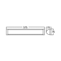 Braytron LED wall light 18W 4000K 1800 lumens IP40 White 575mm indoor batten lighting