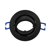 Braytron recessed round LED spotlight fixture, Black aluminium, MR16 socket, 35W max, IP20 indoor lighting