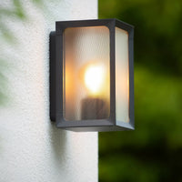 Lucide LED Außenwandleuchte Käfig mit E27 Fassung und IP44 Bewertung