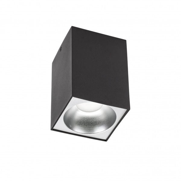 Spectrum LED Deckenstrahler Würfel matt schwarz 95x95x138mm exkl. LED-Spot für moderne Beleuchtung