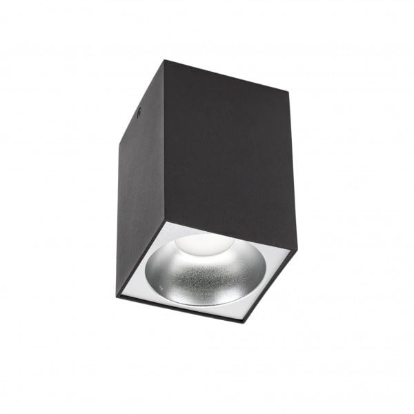 Spectrum LED Deckenstrahler Cube Schwarz 95x95x138mm IP20 230V Gehäuse ohne LED Spot