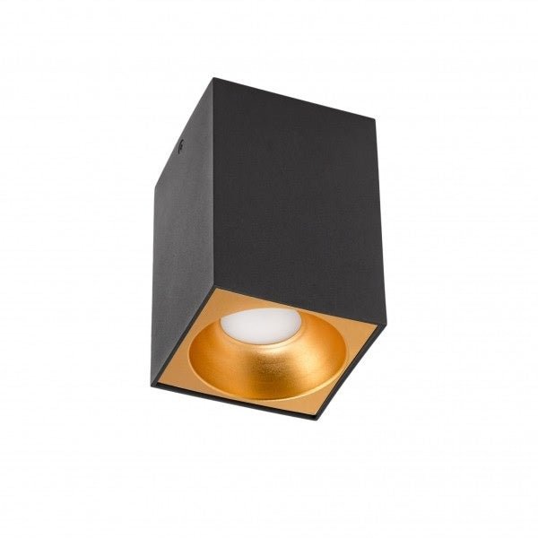 Spectrum LED Deckenstrahler Würfel matt schwarz 95x95x138mm exkl. LED-Spot für moderne Beleuchtung