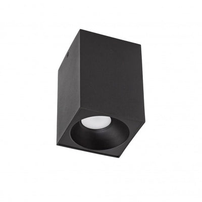 Spectrum LED Deckenstrahler Würfel matt schwarz 95x95x138mm exkl. LED-Spot für moderne Beleuchtung