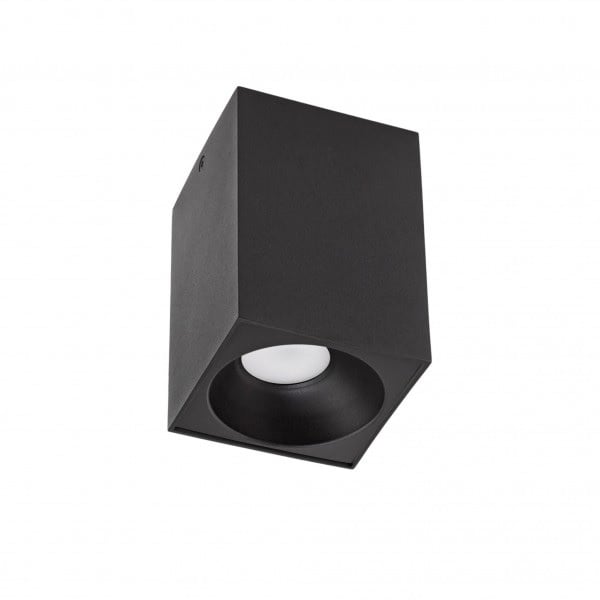 Spectrum LED Deckenstrahler Cube Schwarz 95x95x138mm IP20 230V Gehäuse ohne LED Spot