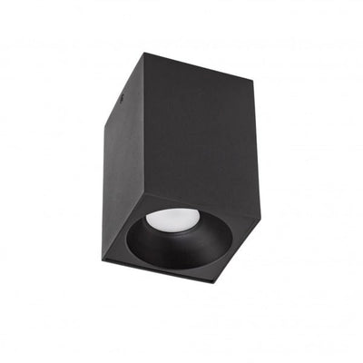 Spectrum LED ceiling spotlight Cube Black 95x95x138mm IP20 230V housing excl. LED spot