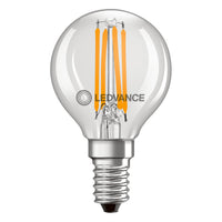 Klassische LED E14 Filamentlampe klar 4W 470 Lumen 2700K extra warmweiß ersetzt 40W