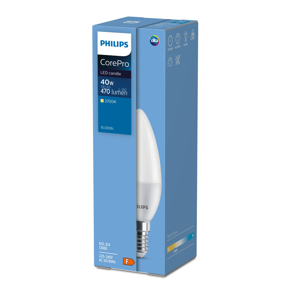 Philips CorePro LED Lampe 4.5W E27 3000K 470 Lumen A60 Matt Nicht Dimmbar 220-240V 15000h