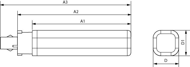 Philips CorePro LED PLC 6.9W 3000K G24d-2 2-Pin 220-240V replacement for 18W CFL, 700 lumens, 120° beam