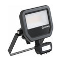 17W schwarzer Aluminium-LED-Strahler mit Bewegungssensor, 2200 Lumen, 830 warmweiß, IP65