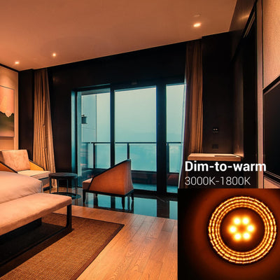 Philips dimmbare LED-Lampe E27 A60 matt 7.2W 1055 Lumen 2200K-2700K CRI 95 WarmGlow ersetzt 75W