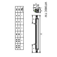 Philips WT060C LED waterproof batten light, 46W 4000K, 5600 lumens, IP66 IK08, 1558mm Gray