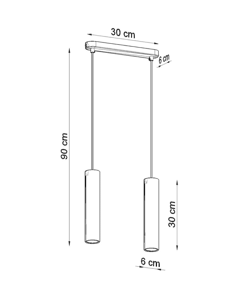 LED hanglamp beton LUVO by Sollux Lighting with E27 fitting 220-240V