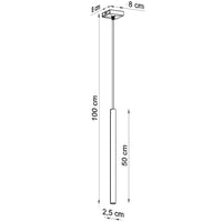 Sollux Lighting LED hanglamp zwart pastelo with G9 socket and 50W power