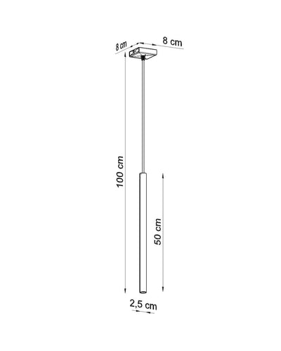 Sollux Lighting LED hanglamp zwart pastelo with G9 socket and 50W power