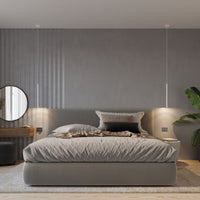 LED pendant lamp white PASTELO - 3 x G9 base with aluminum finish