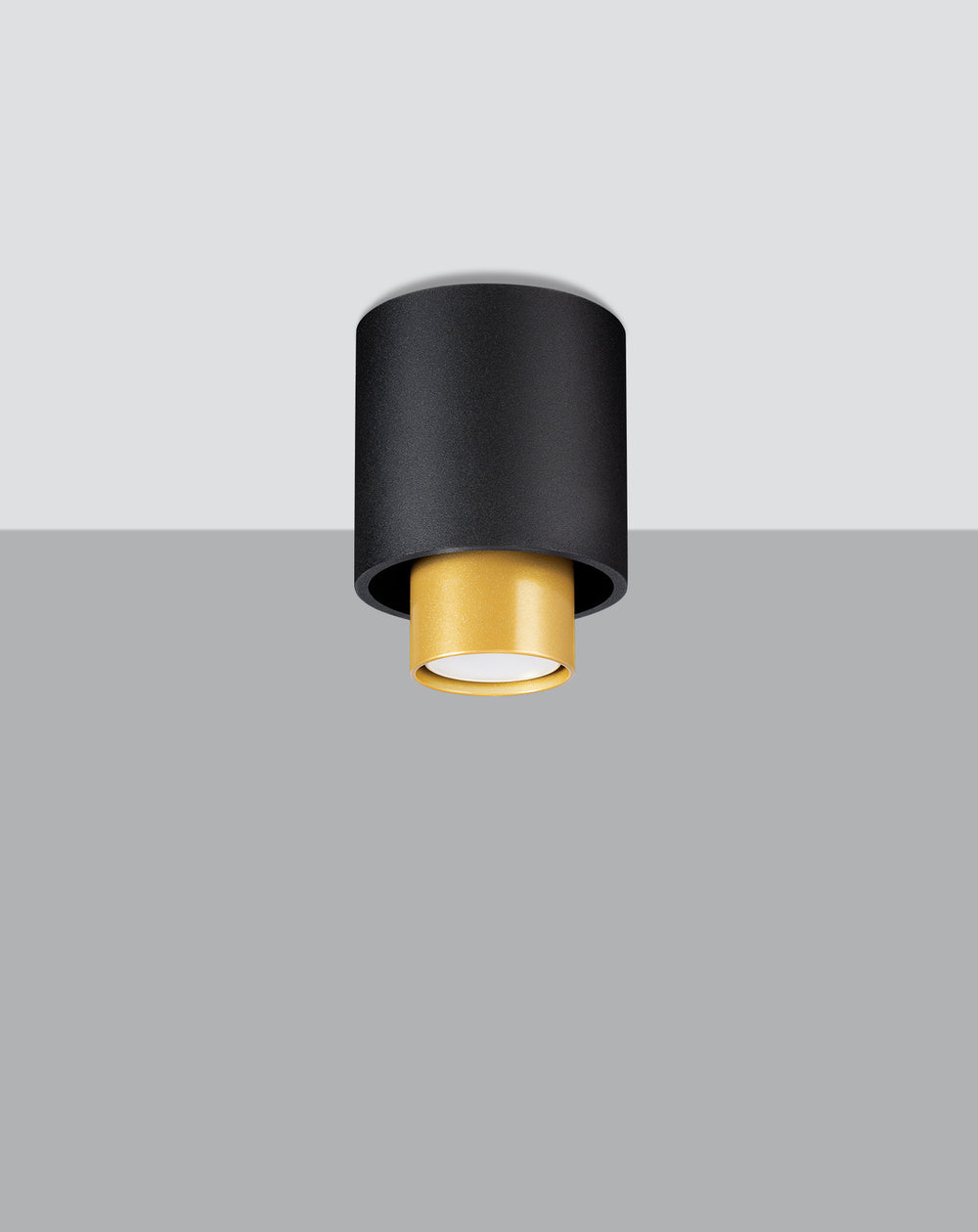 LED plafondspot zwart nesi with GU10 fitting - sollux lighting