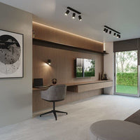 Sollux Lighting LED plafondspot zwart RING 3 x GU10 fitting, IP20, CE RoHS certified, 220-240V