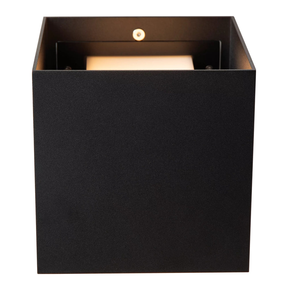 Lucide EXETER outdoor wall light Black E27 socket IP54 aluminium housing durable design