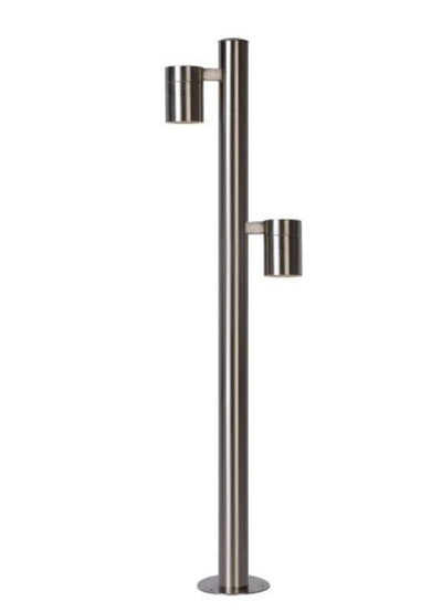Lucide arne-led Außenstrahler 2x5W GU10 2700K IP44 matt chrom
