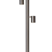 Lucide ARNE-LED outdoor socket lamp, 2x5W GU10 LED 2700K, IP44, stainless steel satin chrome finish