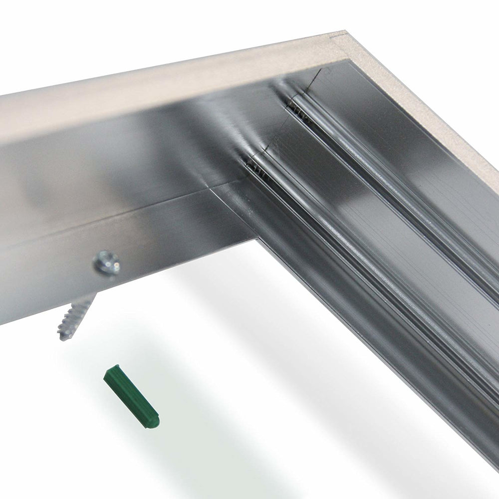 LED-Panel Aluminium Silber 120x60cm Rahmen mit Philips Chip