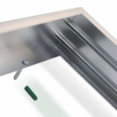 LED-Panel Aluminium Silber 120x60cm Rahmen mit Philips Chip