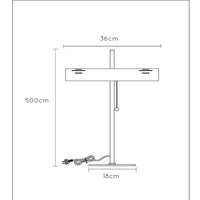 Lucide Glendale Tischlampe, 2xE27 Fassung, LED kompatibel, Schwarz mit matten Goldakzenten, IP20, CE RoHS