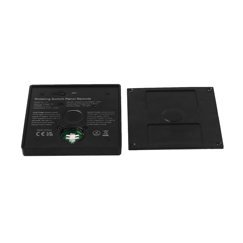 Tsong LED wireless wall dimmer CCT Black, IP20, 220-240V, CE RoHS certified