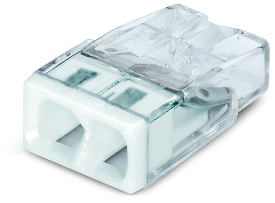 Wago Hebelklem 2-fach 0,5-2,5 mm² 2273-202 - ip20 für sichere Verdrahtung und kompakte Installationen - 100 Stück