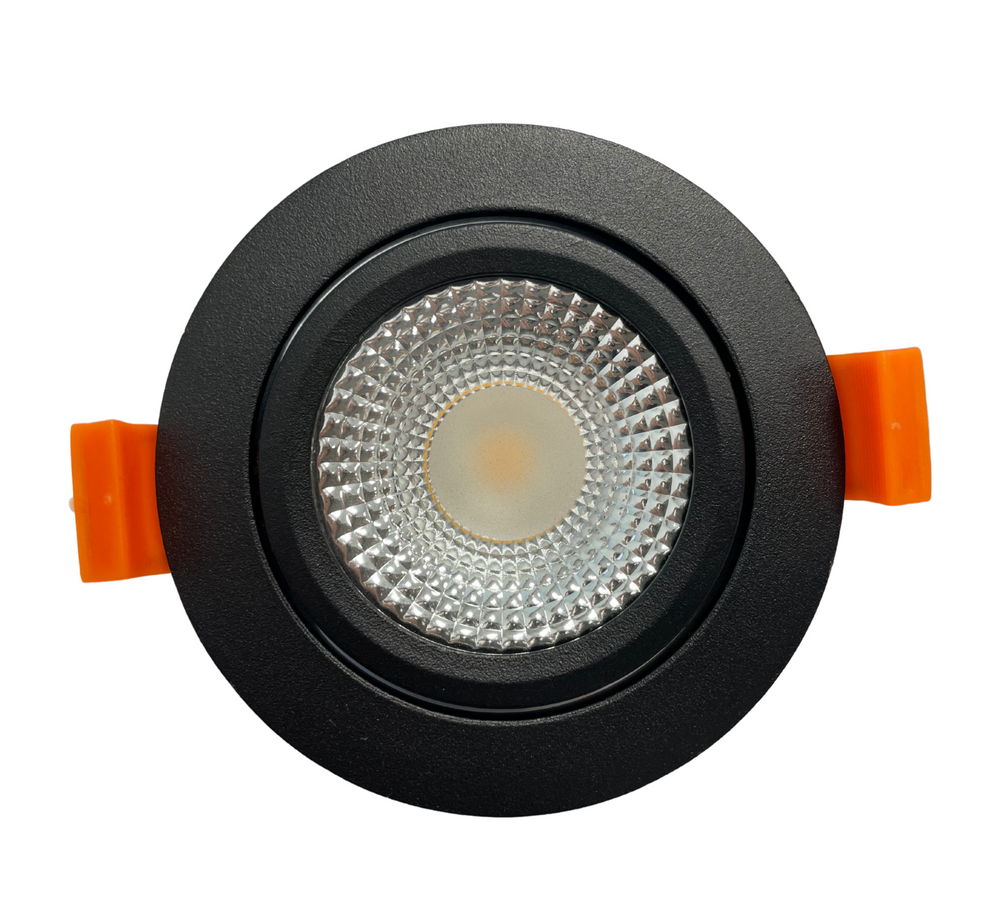 LCB LED Einbaustrahler Schwarz 10.5W 3000K IP20 220-240V flimmerfrei CE RoHS 5 Jahre Garantie